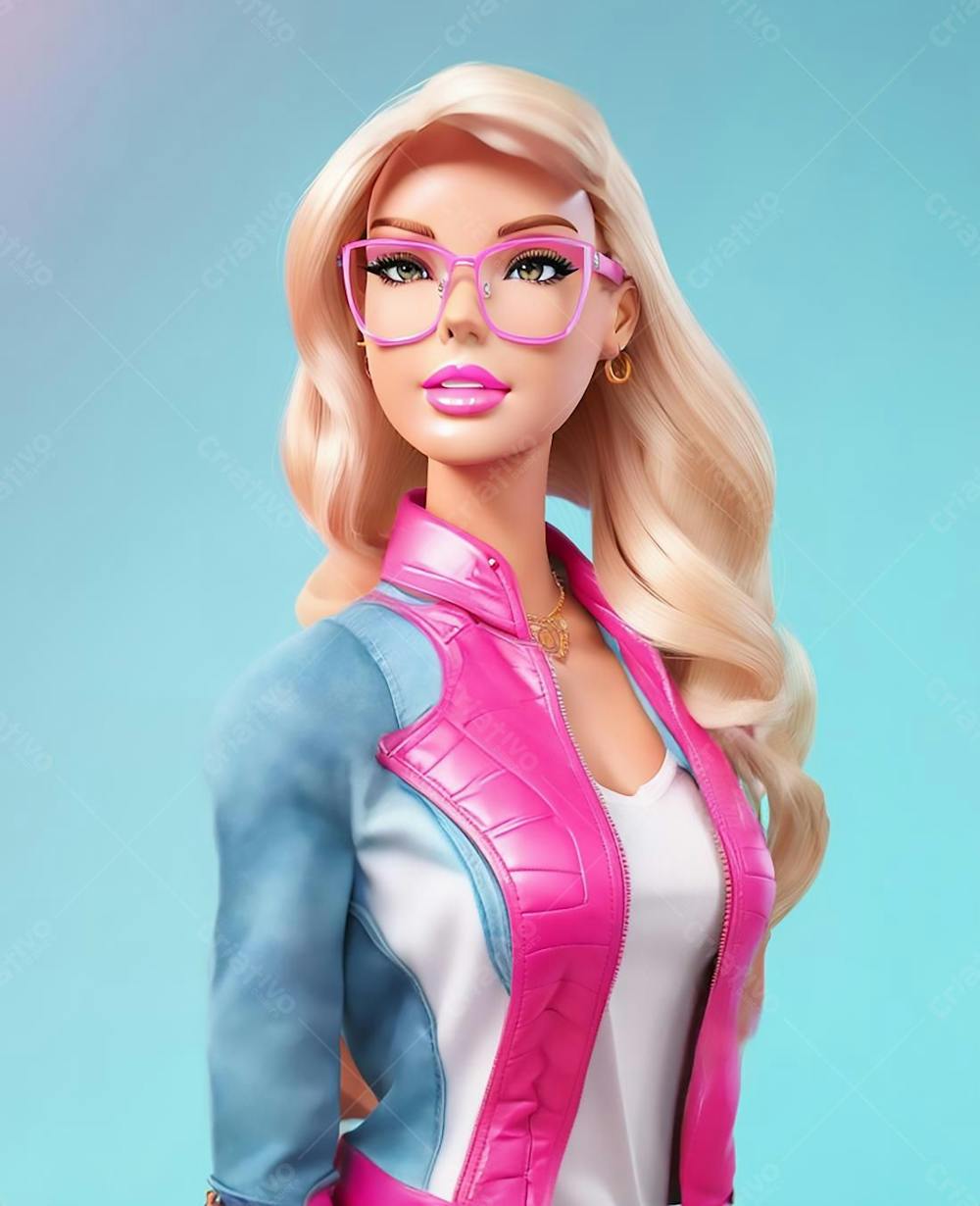 Boneca Barbie personagem 3d disney mattel ia