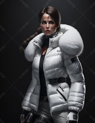 Uma linda mulher Lara Croft, tomb raider