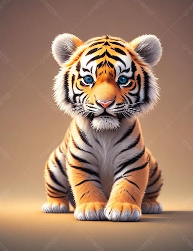 Tigre bebe, fofo, animal selvagem