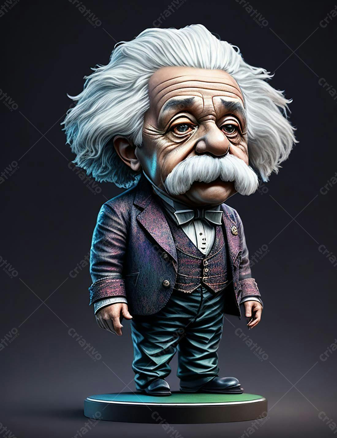 Miniatura de Einstein estilo Cartoon