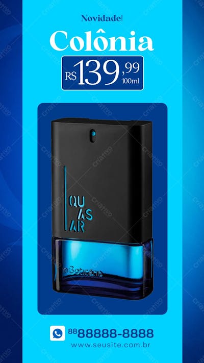 Story Post Para Instagram Loja De Perfumaria Social Media Psd Editável