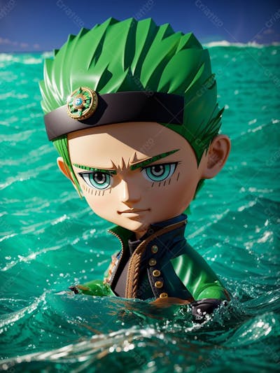 Zoro, One piece, personagem 3D