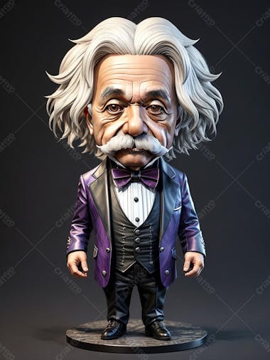 Albert einstein 3d, personagem