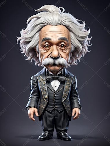 Albert einstein 3d, personagem