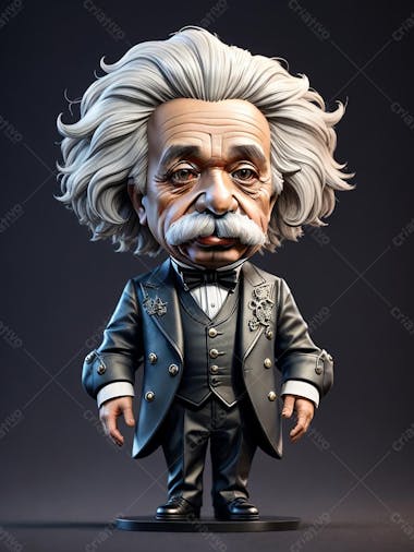 Albert einstein 3d, personagem