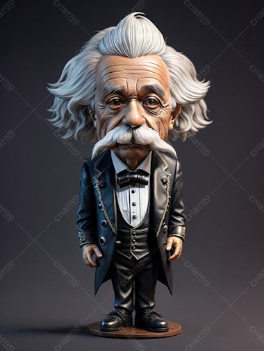 Albert einstein 3d, personagem