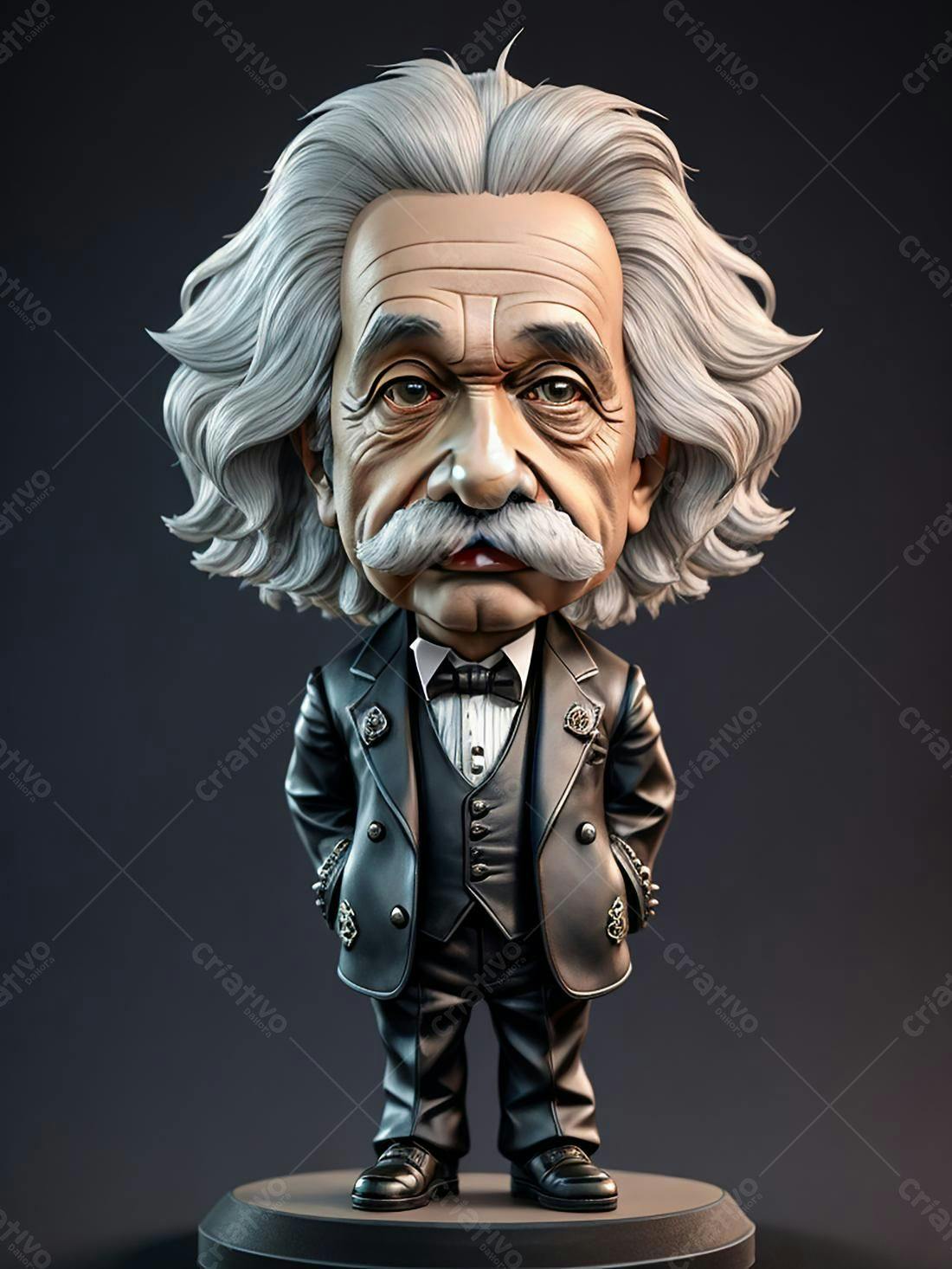 Miniatura de Albert Einstein estilo mafioso