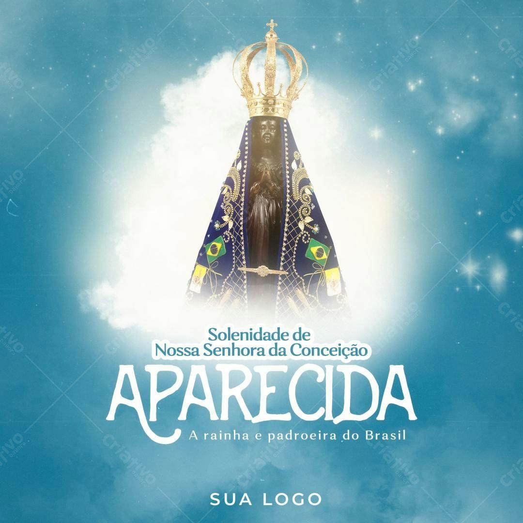 Flyer Nossa Senhora Aparecida PSD Editável