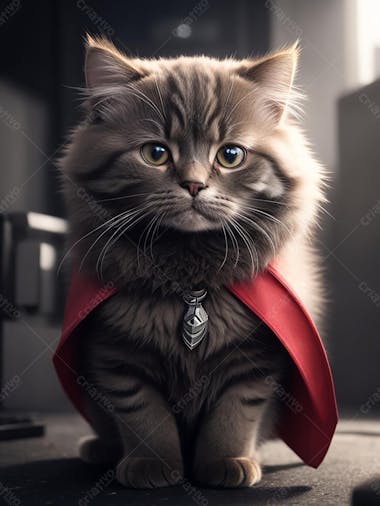 Gato thor, super herói