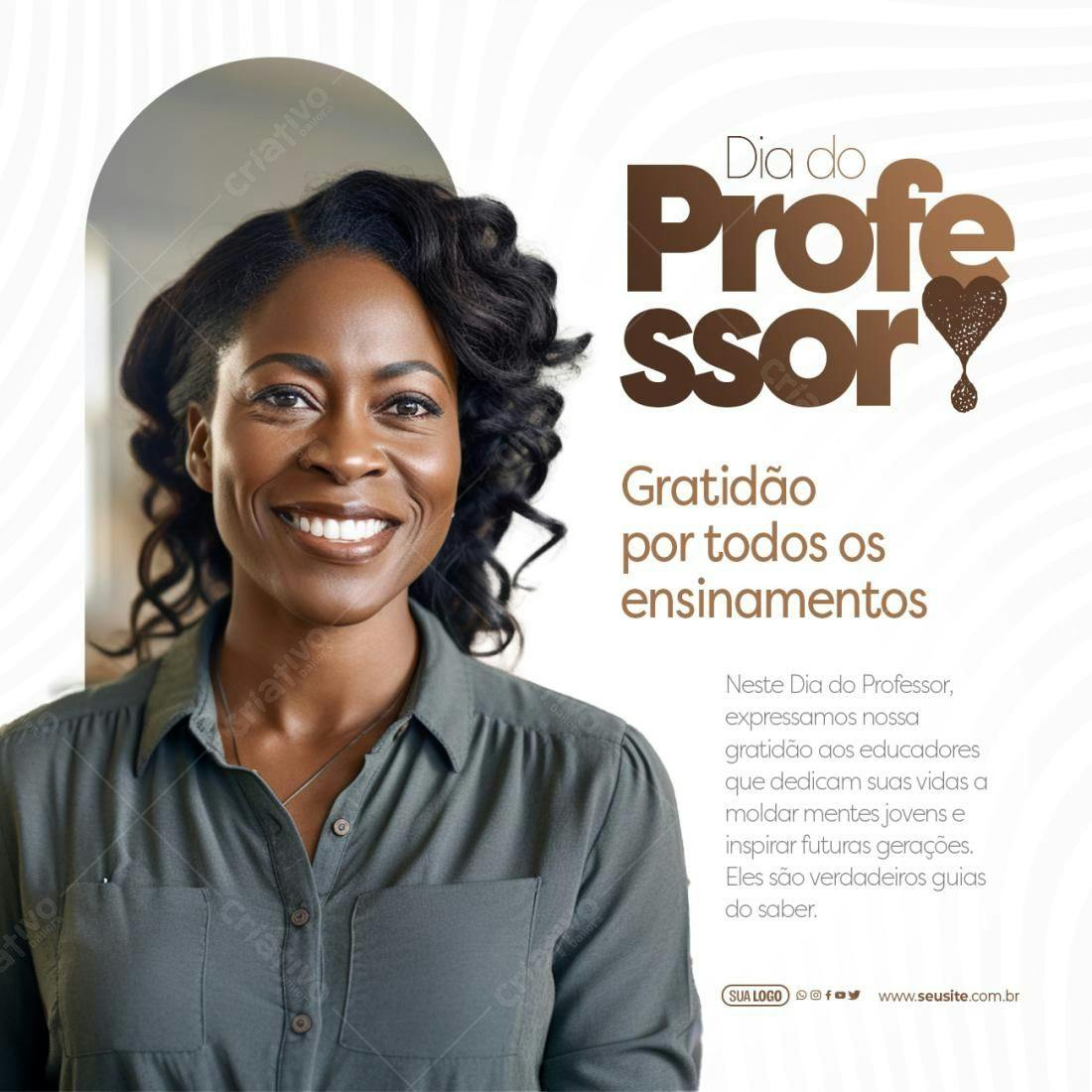 Postagem Dia do Professor PSD Editável