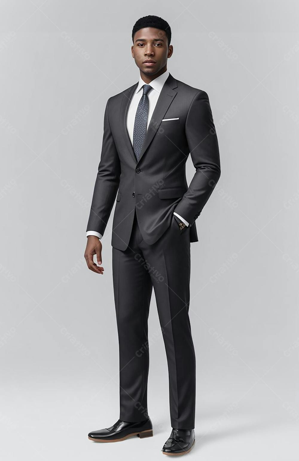 Png Terno Psd Homem Negro De Terno E Gravata Fotos IA Premium