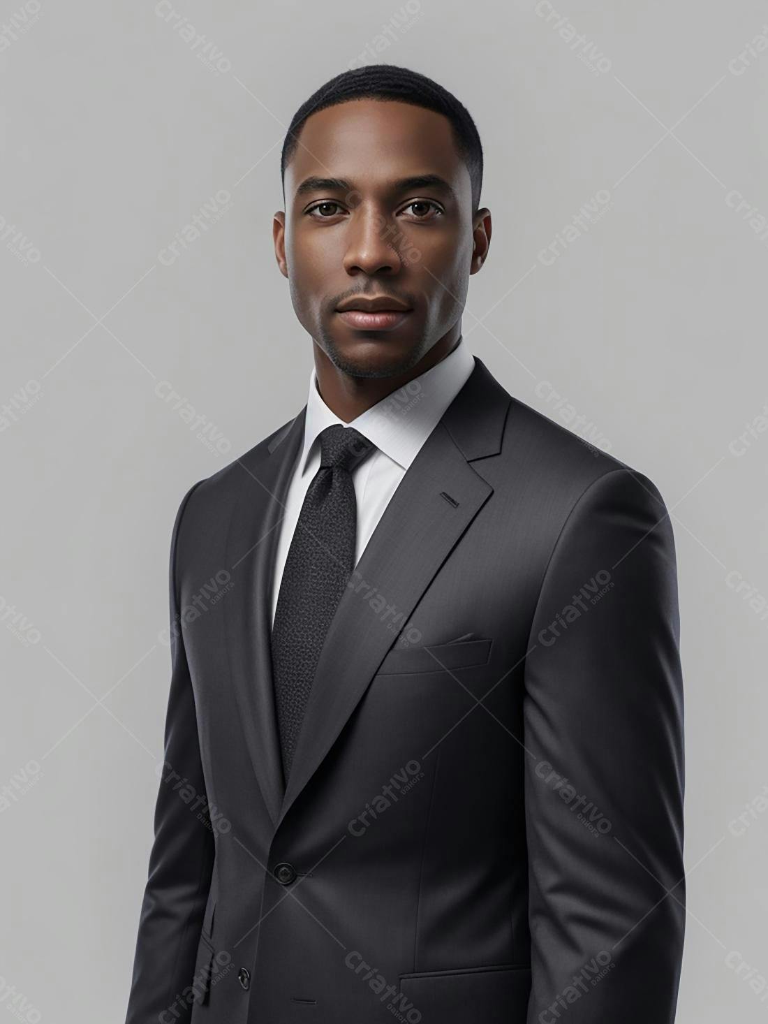 Homem negro em terno preto