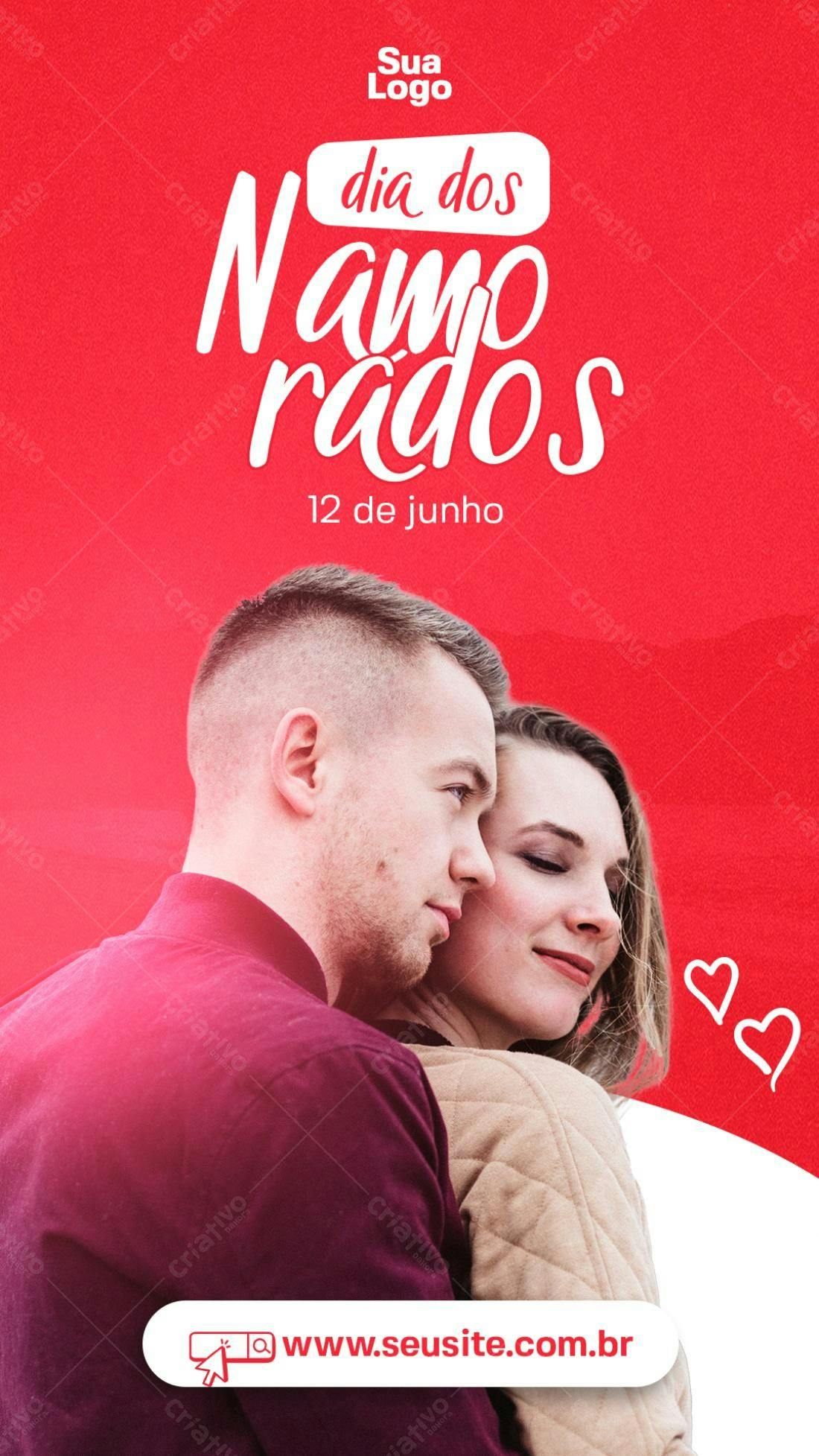 Flyer Dia dos Namorados PSD Editável