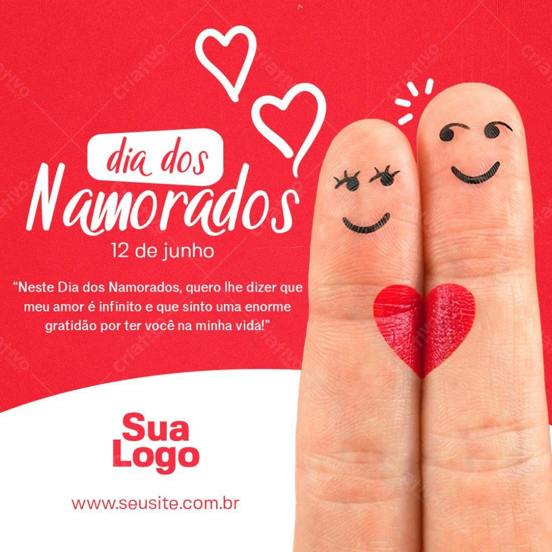 Postagem Dia dos Namorados PSD Editável