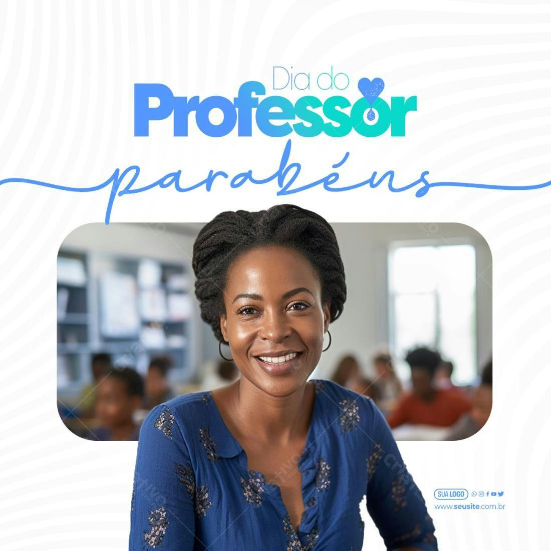 Postagem Dia do Professor PSD Editável