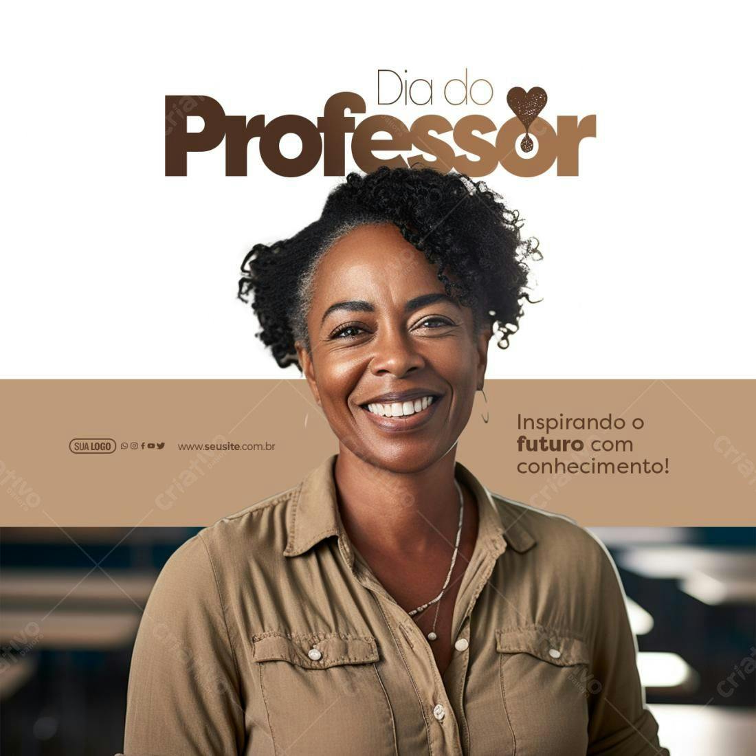 Postagem Dia do Professor PSD Editável
