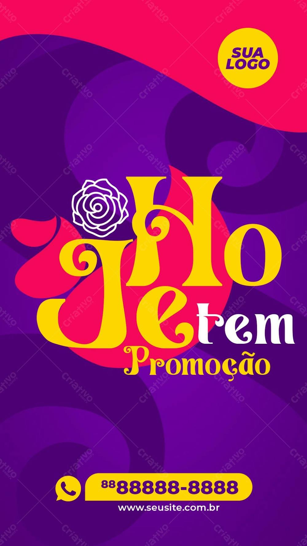 Stories Hoje Tem Promoção Manicure Social Media Psd Editável