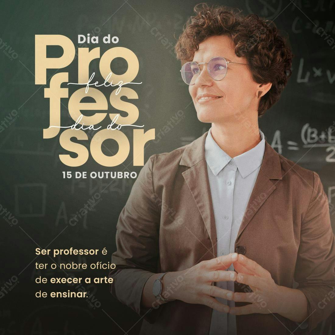 Postagem Dia do Professor PSD Editável