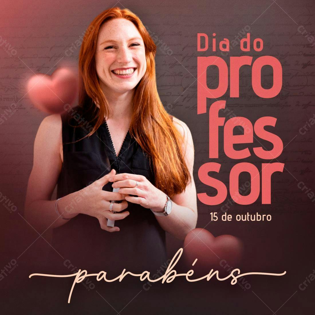 Postagem Dia do Professor PSD Editável