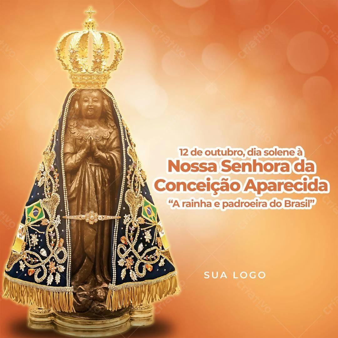 Flyer Nossa Senhora Aparecida PSD Editável