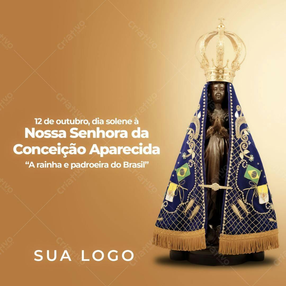 Post para Nossa Senhora Aparecida PSD Editável