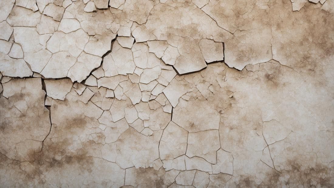 Textura parede rachada bege para fundo