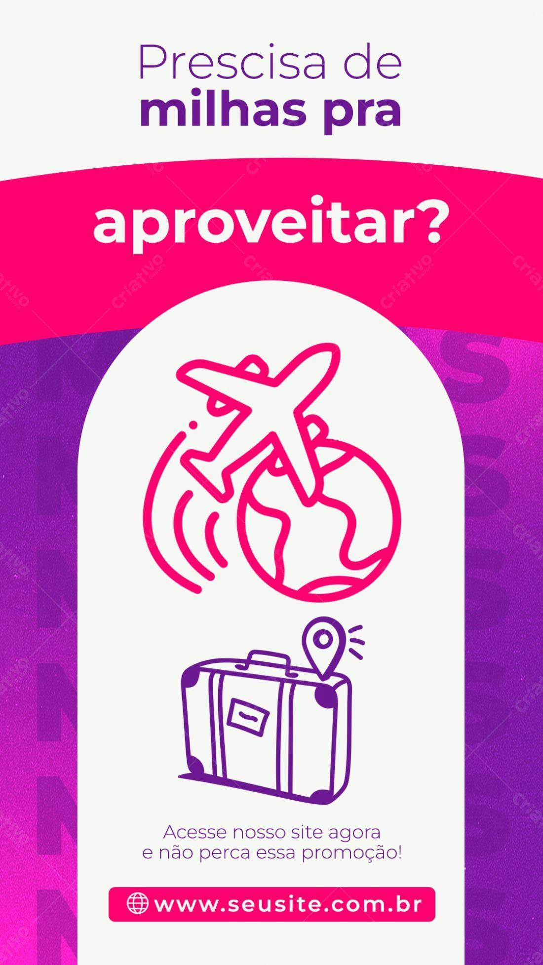 Story para Promoção de Viagens PSD Editável