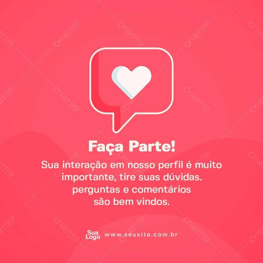 Post para Redes Sociais PSD Editável