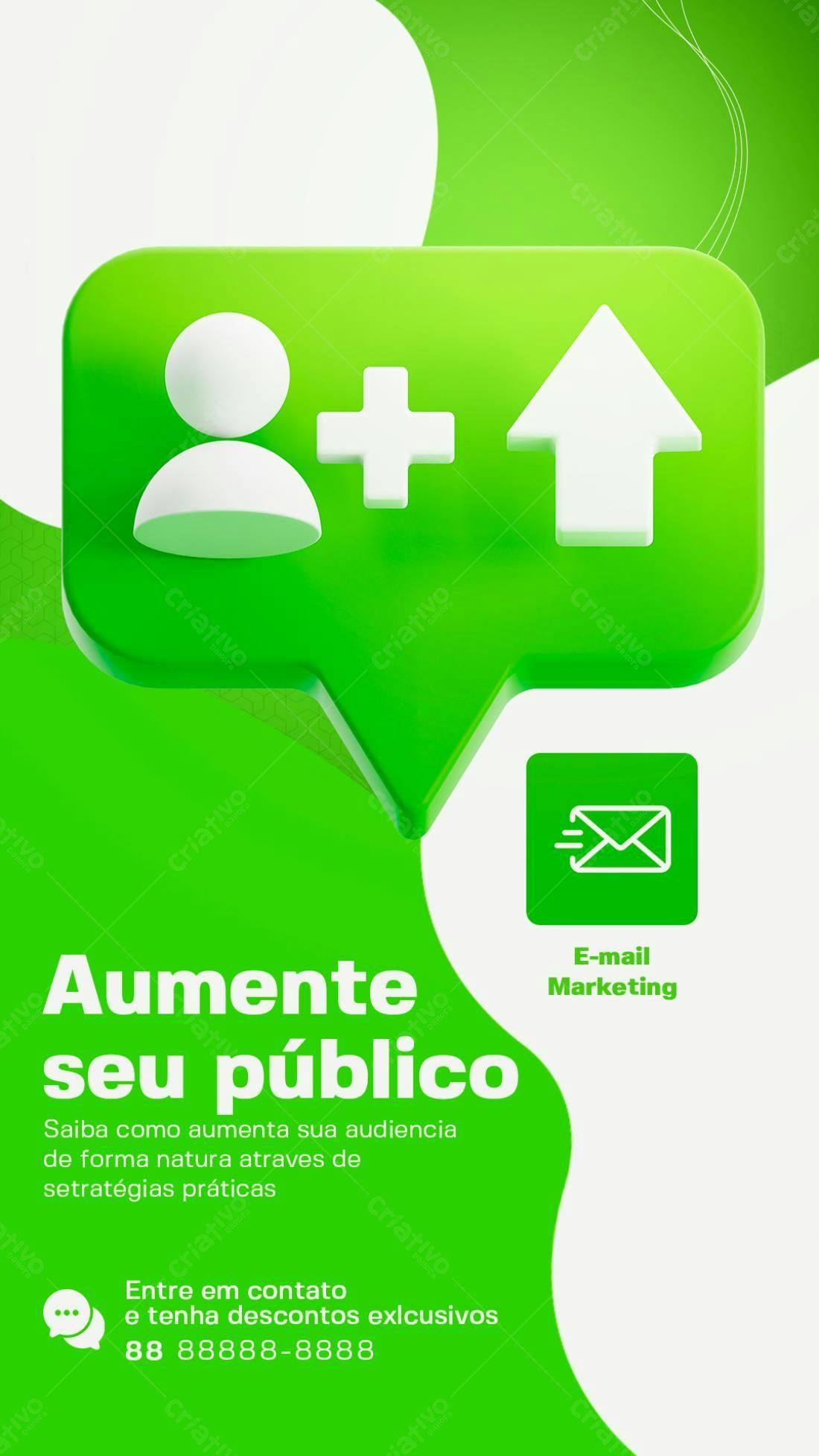Flyer para Aumentar Público PSD Editável