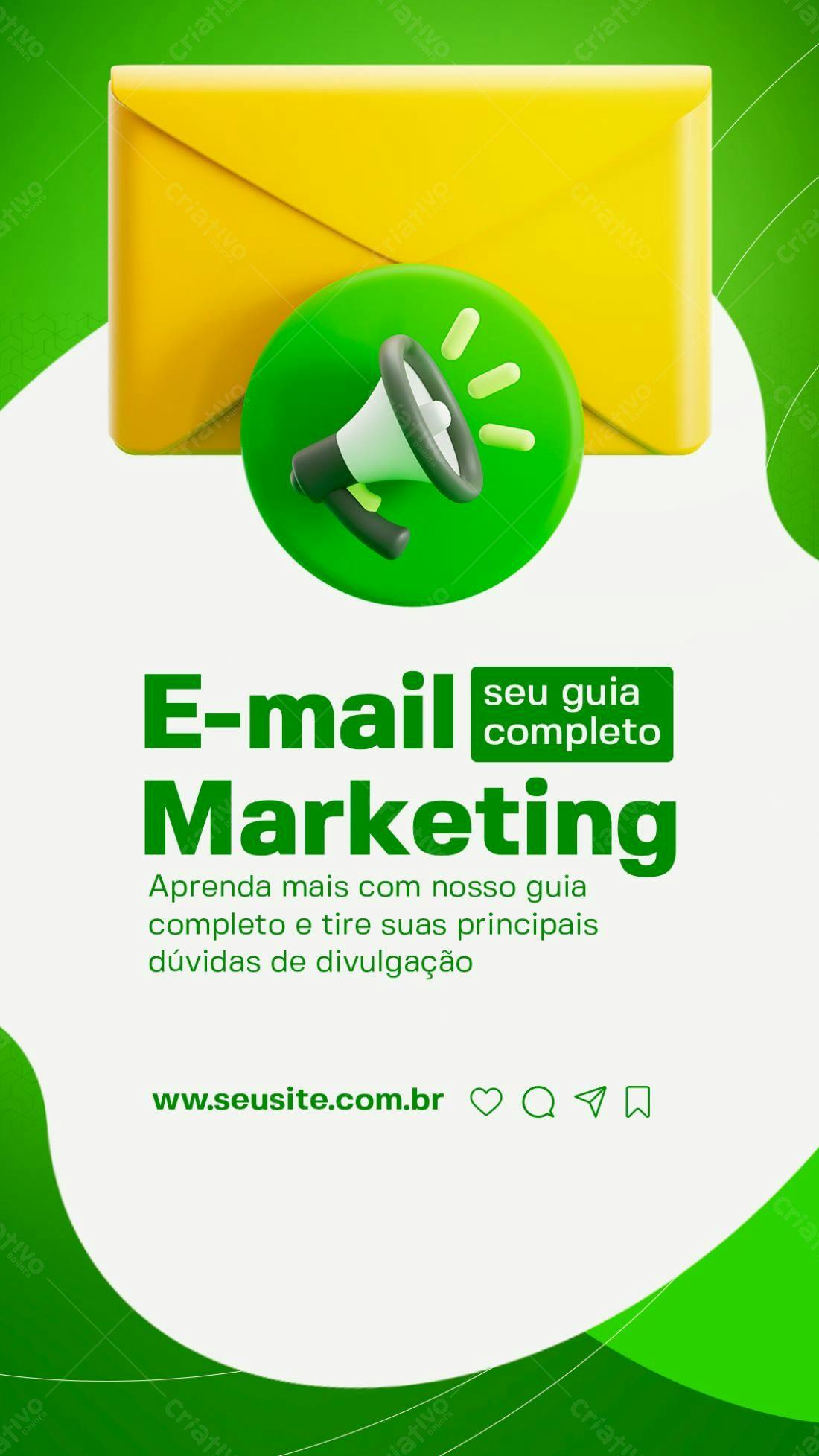 Flyer Email Marketing PSD Editável