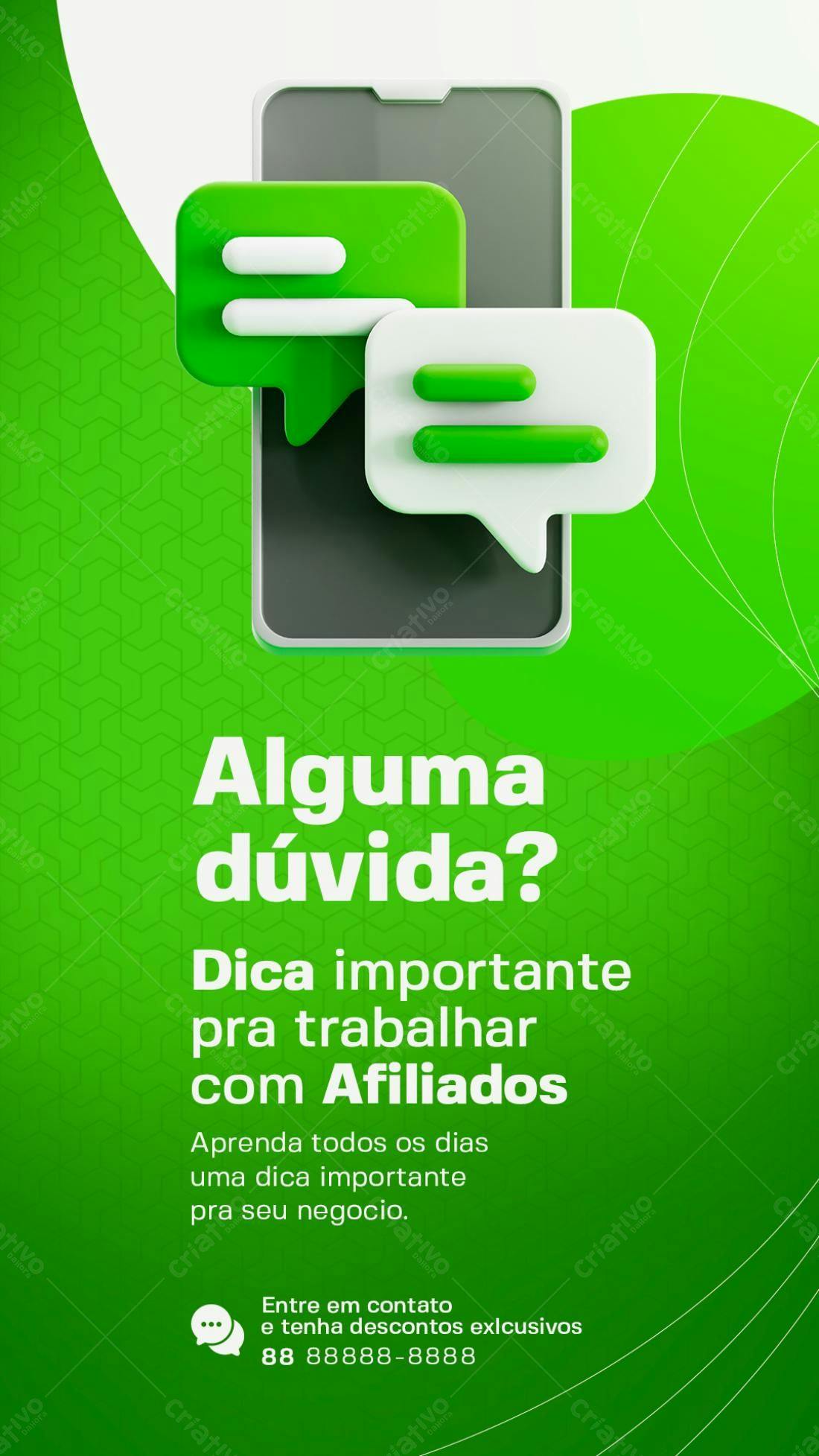 Flyer para Afiliados PSD Editável