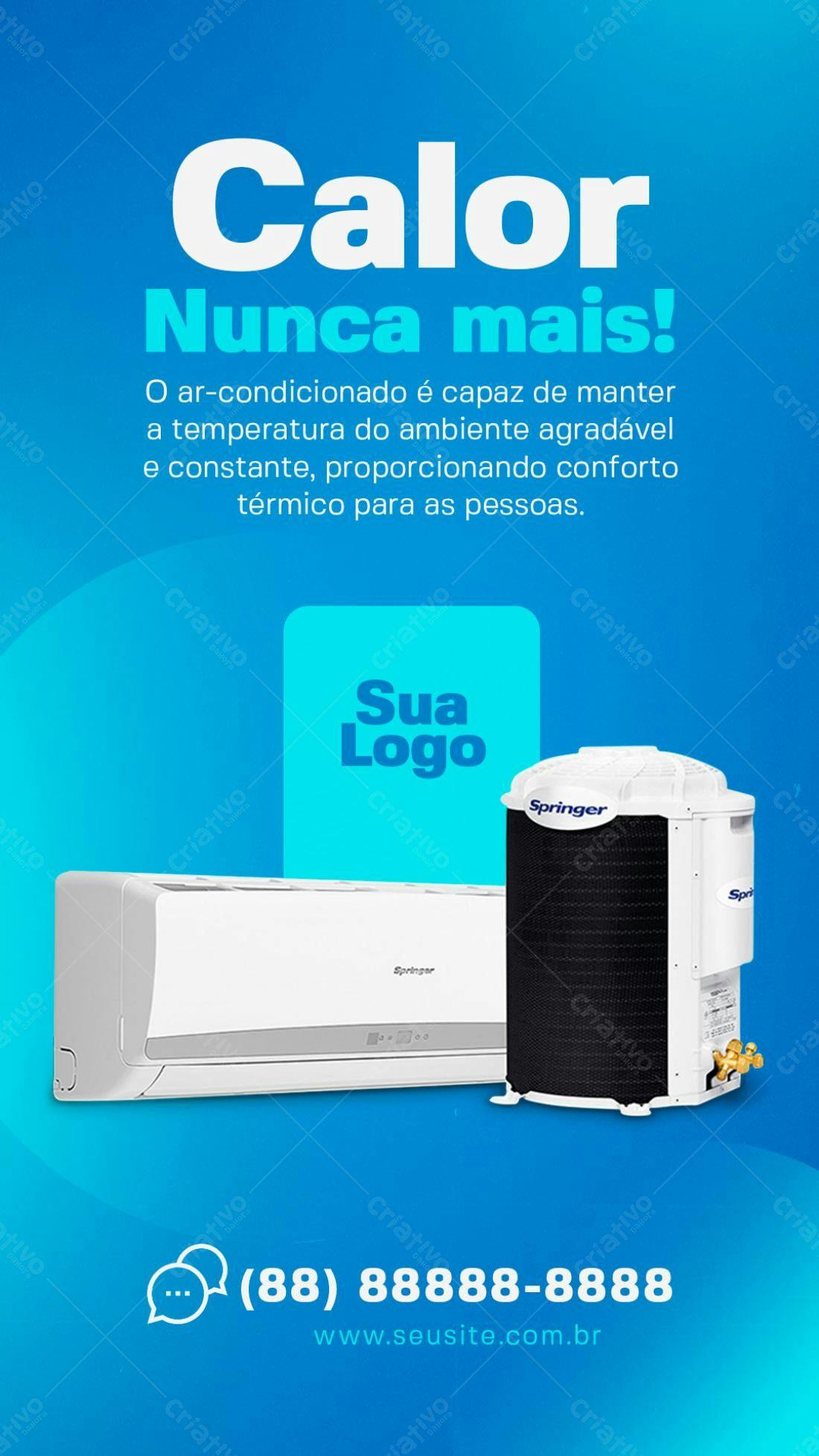 Flyer Ar-Condicionado Springer PSD Editável