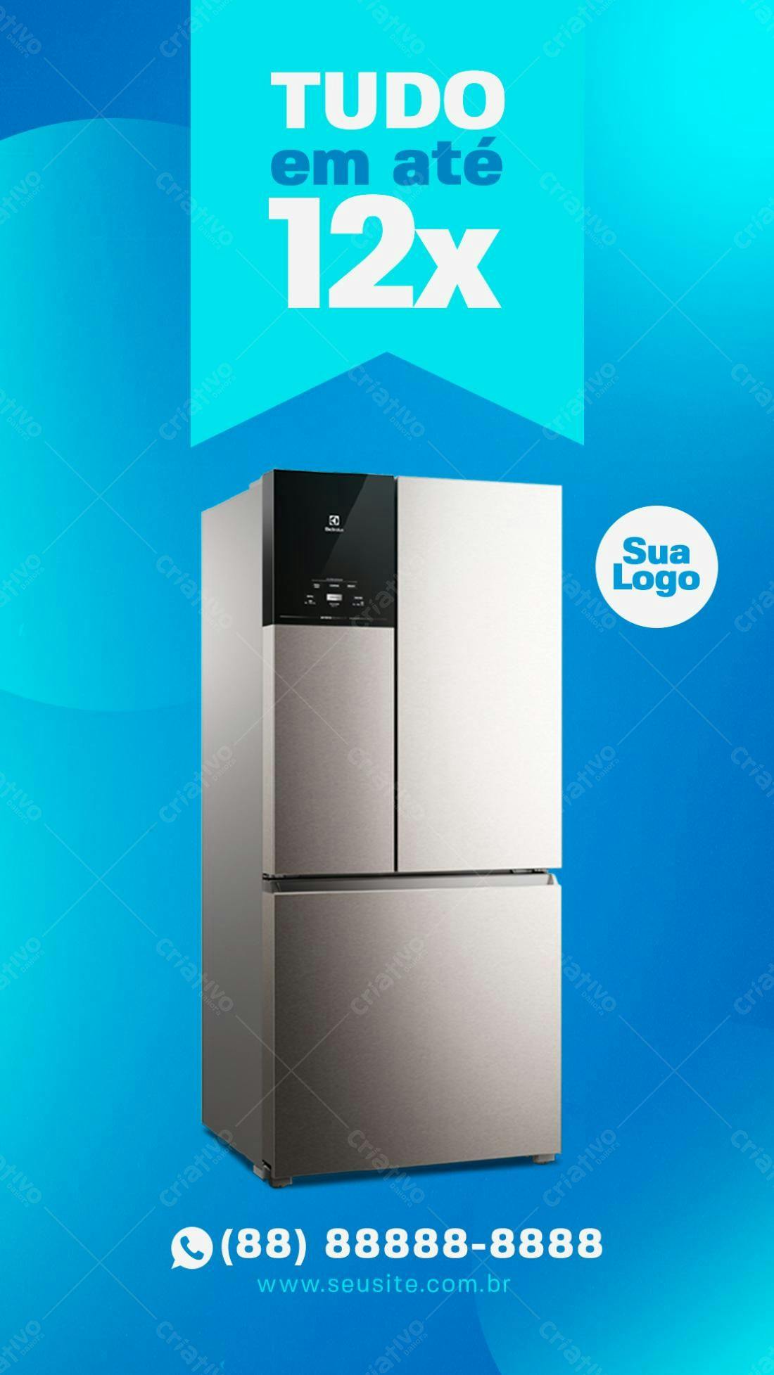 Flyer para Promoção de Eletrodomésticos PSD Editável