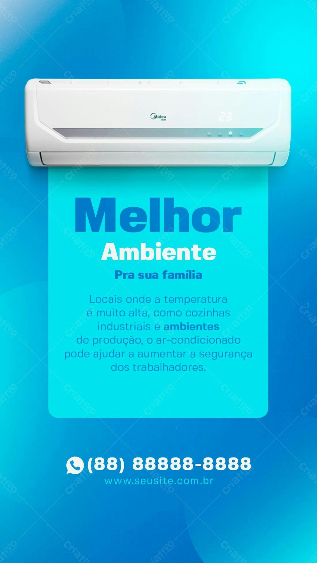 Flyer Ar-Condicionado Midea PSD Editável