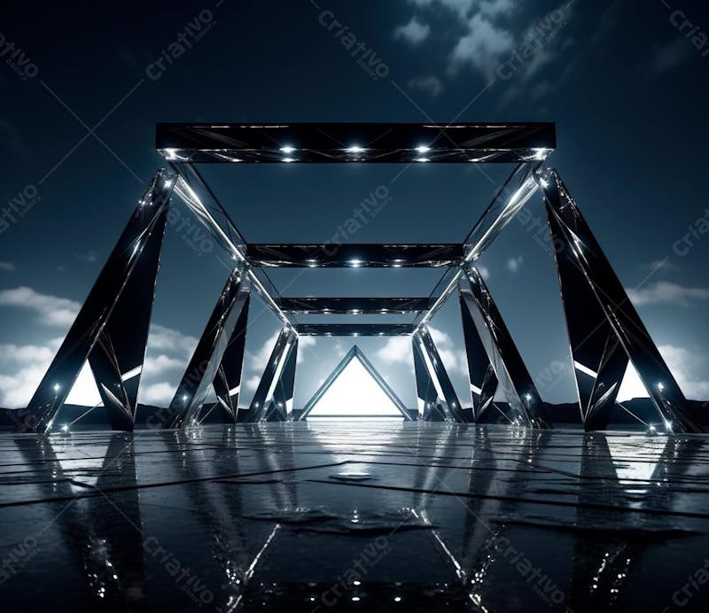 Fotografia de estrutura de ferro, estilo de palco de metal 124