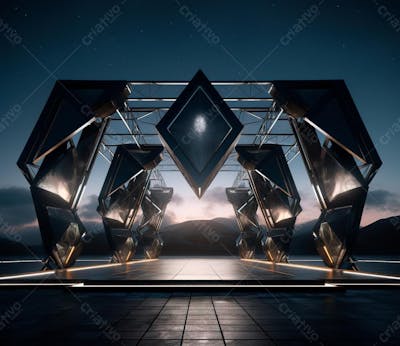 Fotografia De Estrutura De Ferro, Estilo De Palco De Metal 131