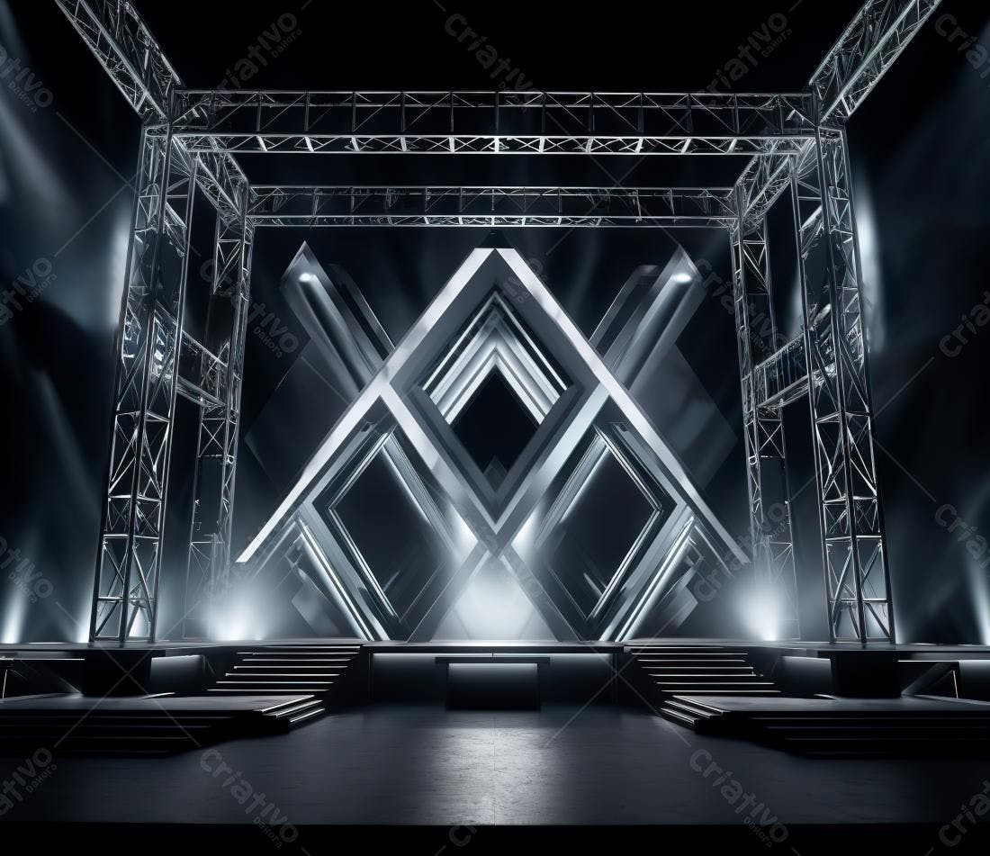 Palco Moderno com Estrutura Metálica