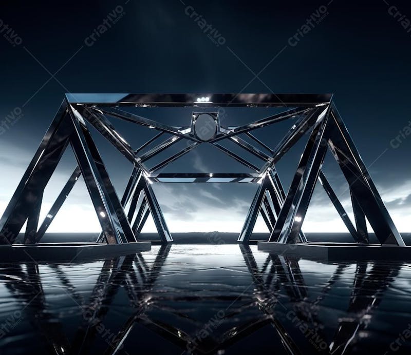 Fotografia de estrutura de ferro, estilo de palco de metal 184