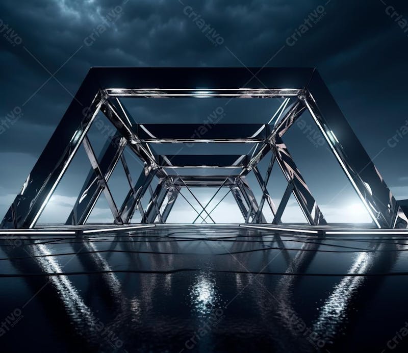 Fotografia de estrutura de ferro, estilo de palco de metal 196
