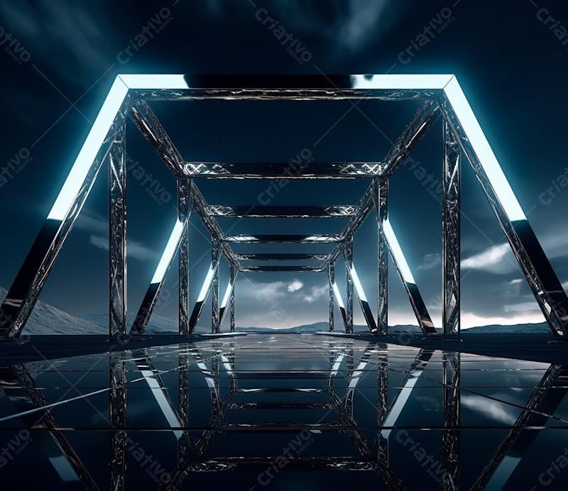 Fotografia de estrutura de ferro, estilo de palco de metal 201