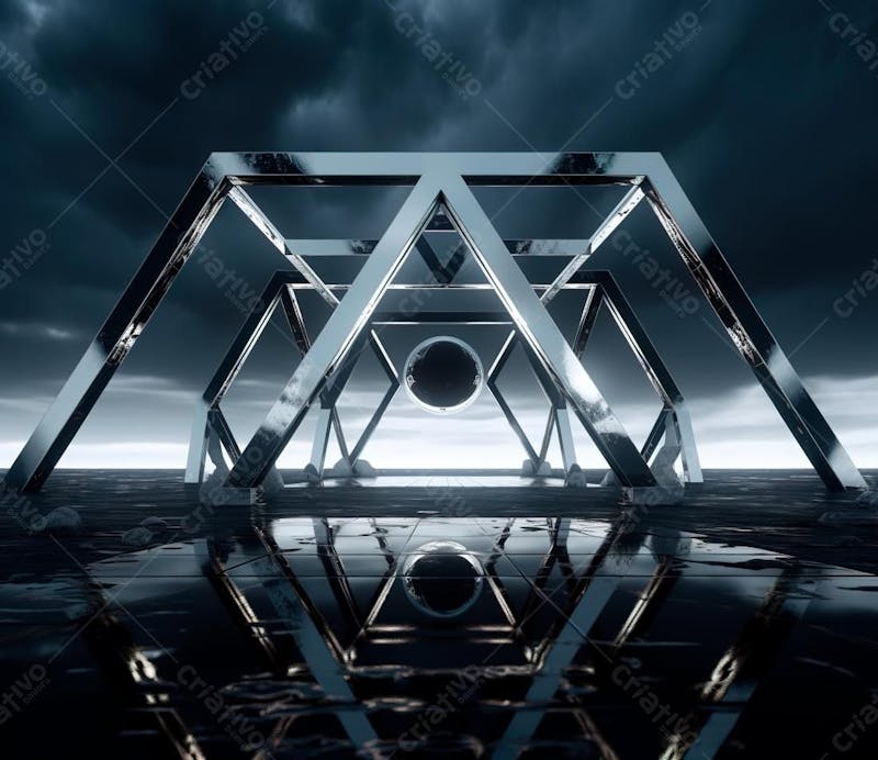 Fotografia de estrutura de ferro, estilo de palco de metal 221