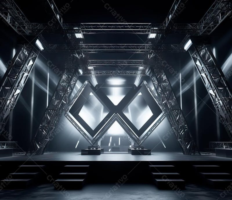 Fotografia de estrutura de ferro, estilo de palco de metal 234