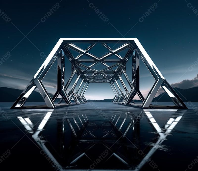 Fotografia de estrutura de ferro, estilo de palco de metal 237