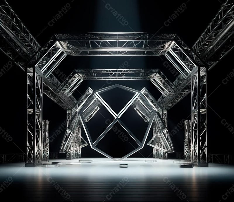Fotografia de estrutura de ferro, estilo de palco de metal 259