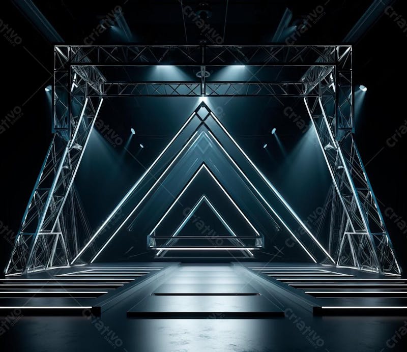 Fotografia de estrutura de ferro, estilo de palco de metal 263