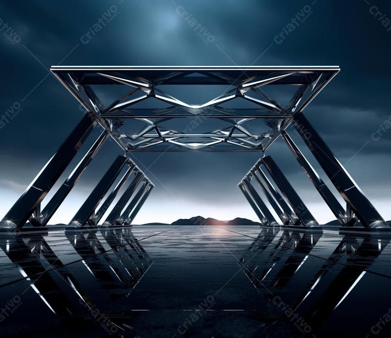 Fotografia de estrutura de ferro, estilo de palco de metal 269