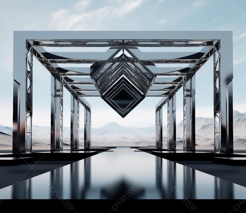 Fotografia de estrutura de ferro, estilo de palco de metal 280