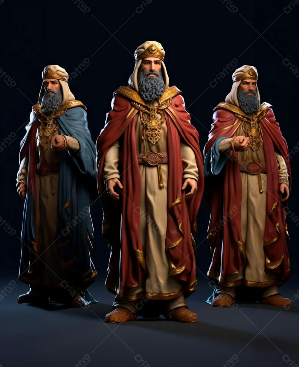 Personagem Gospel De Desenho Animado 3D Do Apóstolo Jesus (16)