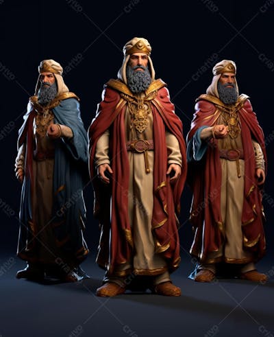 Personagem Gospel De Desenho Animado 3D Do Apóstolo Jesus (16)