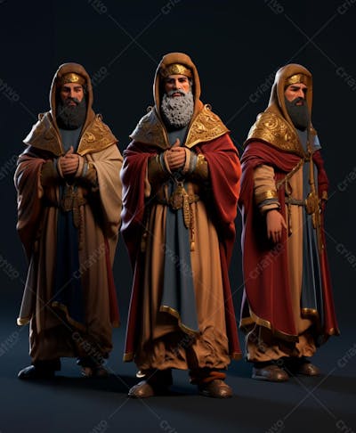 Personagem Gospel De Desenho Animado 3D Do Apóstolo Jesus (17)